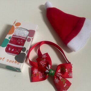 3-Piece Dog Christmas Accessory Set